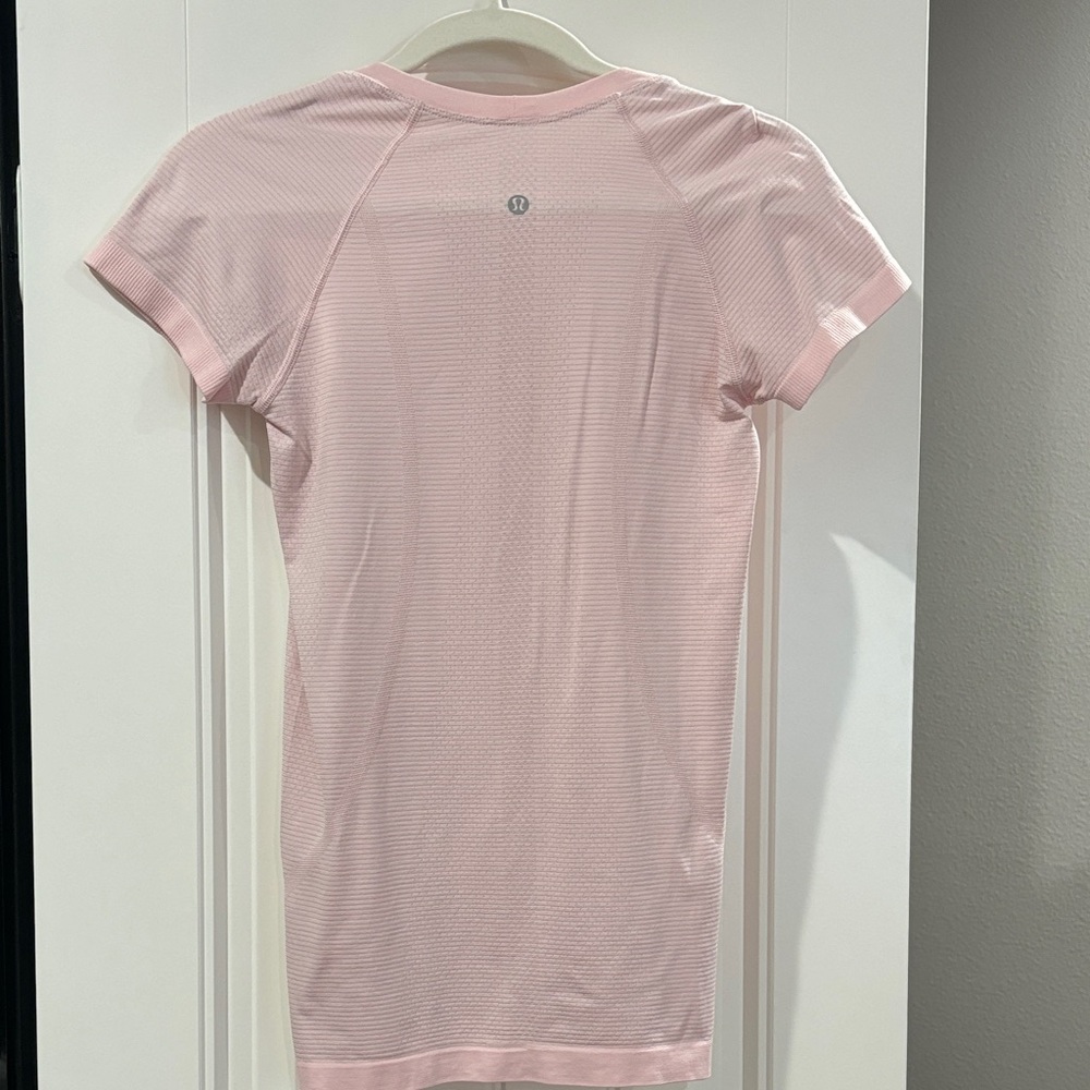 lululemon athletica Light Pink Short Sleeve Top